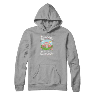 Queen Of The Camper Camping For Women Gift-T-Shirt & Tank Top-Pullover Hoodie-Light Steel