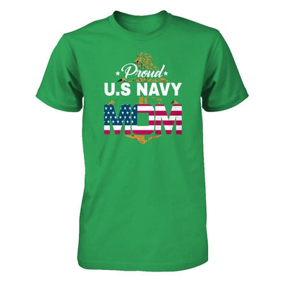 Proud US Navy Mom-T-Shirt & Hoodie-Premium T-Shirt-Kelly Green