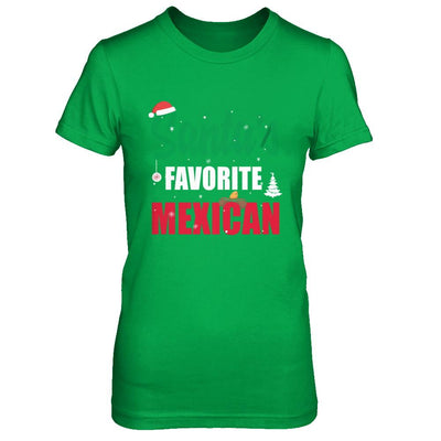 Santas Favorite Mexican Funny Ugly Christmas Gifts-T-Shirt & Sweatshirt-Women's T-Shirt-Irish Green