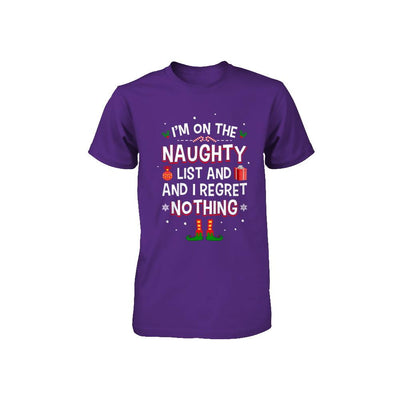 I'm On The Naughty List Funny Christmas Youth-Youth Shirt-