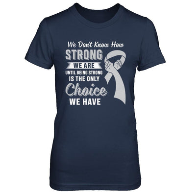 Being Strong Choice Parkinson's Disease Brain Cancer-T-Shirt & Hoodie-Women's T-Shirt-Navy