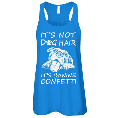 It’s Not Dog Hair It’s Canine Confetti-T-Shirt & Tank Top-Women's Flowy Racerback Tank-True Royal