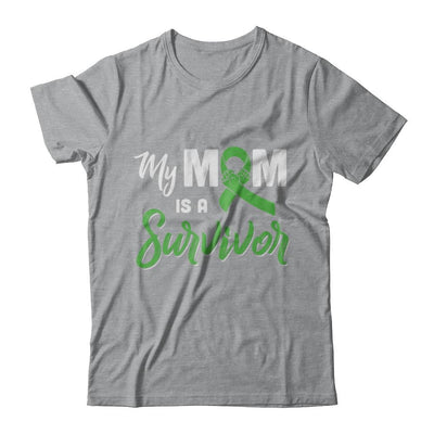 My Mom Is A Survivor Lymphoma Son Daughter-T-Shirt & Hoodie-Classic T-Shirt-Sport Grey