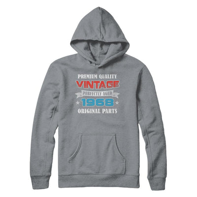 Vintage Premium Prefectly Aged 1968 53th Birthday Gift-T-Shirt & Hoodie-Pullover Hoodie-Light Steel