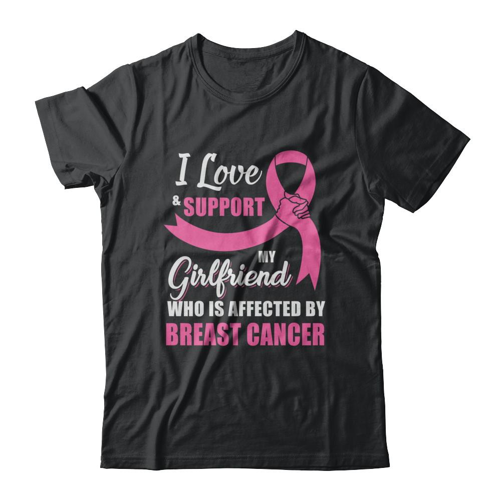 Breast Cancer Awareness Support Pink Girlfriend Boyfriend