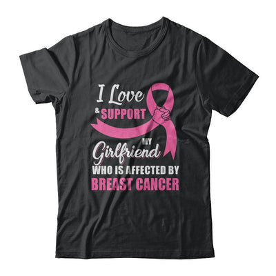 Breast Cancer Awareness Support Pink Girlfriend Boyfriend-T-Shirt & Hoodie-Classic T-Shirt-Black