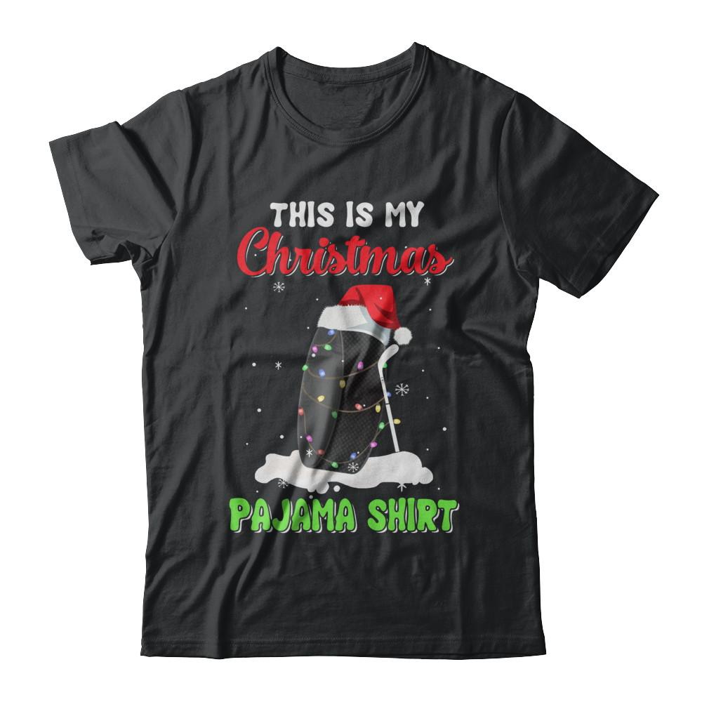 This Is My Christmas Pajama Xmas Hockey Santa