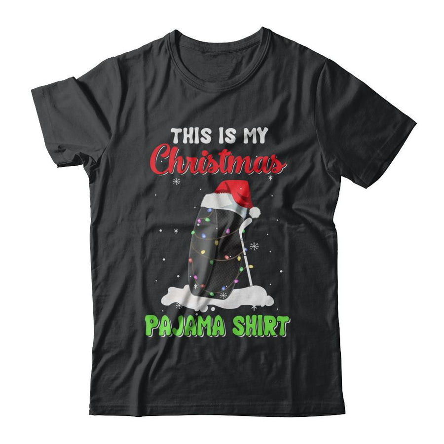 This Is My Christmas Pajama Xmas Hockey Santa-T-Shirt & Sweatshirt-Classic T-Shirt-Black