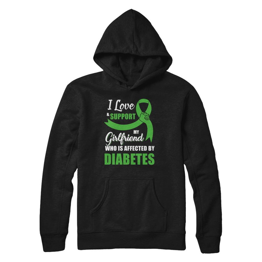 Lymphoma Awareness Support Green Girlfriend Boyfriend-T-Shirt & Hoodie-Pullover Hoodie-Black