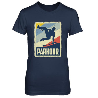 Vintage Parkour Distressed Style-T-Shirt & Hoodie-Women's T-Shirt-Navy
