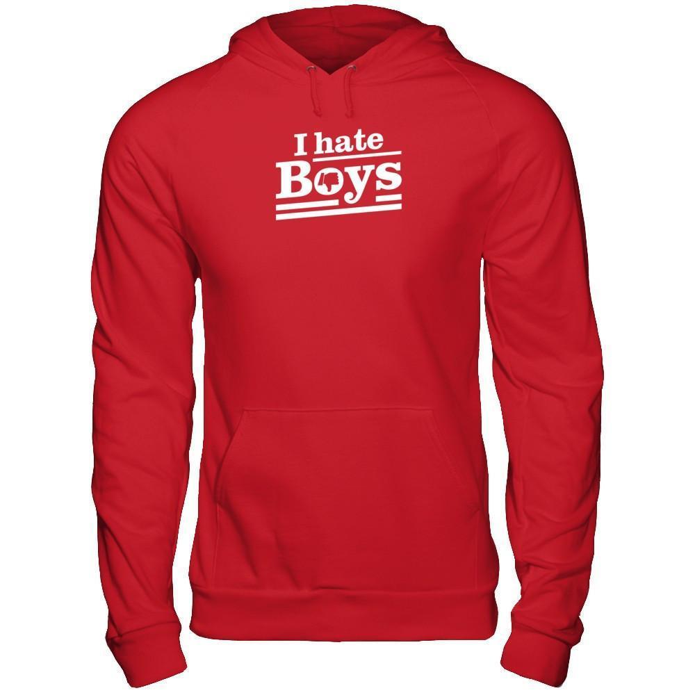 I Hate Boys-T-Shirt & Tank Top-Pullover Hoodie-Red