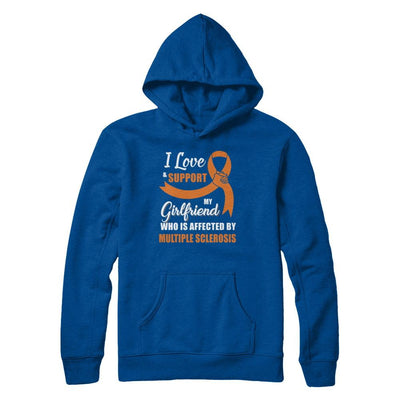 Multiple Sclerosis Awareness Support Orange Girlfriend Boyfriend-T-Shirt & Hoodie-Pullover Hoodie-Deep Royal