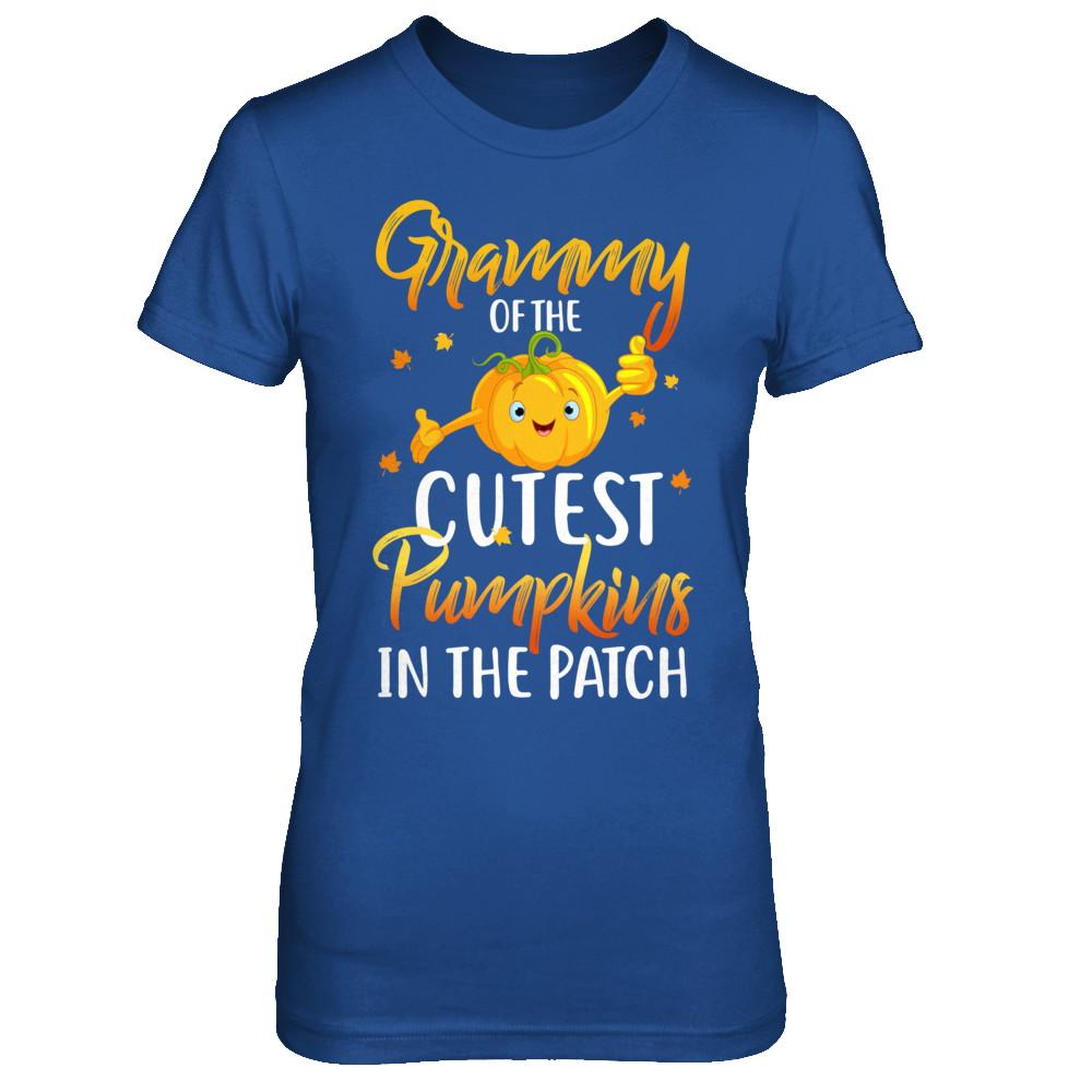 Halloween Grammy Of Cutest Pumpkins In The Patch-T-Shirt & Hoodie-Women's T-Shirt-Royal