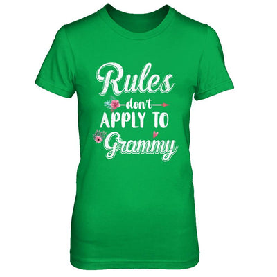 Grandmother Rules Don't Apply To Grammy-T-Shirt & Hoodie-Women's T-Shirt-Irish Green