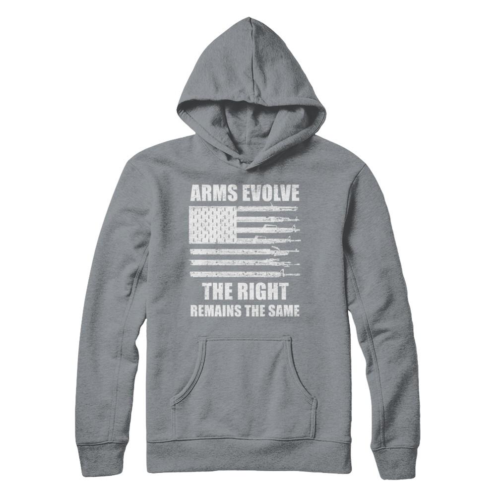 Arms Evolve The Right Remains The Same Gun Right-T-Shirt & Hoodie-