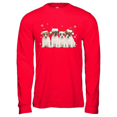 Funny Beagle Puppies Christmas Dog Gift-T-Shirt & Hoodie-Long Sleeve T-Shirt-Red