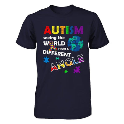 Autism Seeing The World Differently Angel-T-Shirt & Hoodie-Premium T-Shirt-Midnight Navy