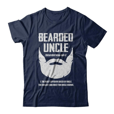 Bearded Funcle Funny Uncle Beard Definition-T-Shirt & Hoodie-Classic T-Shirt-Navy