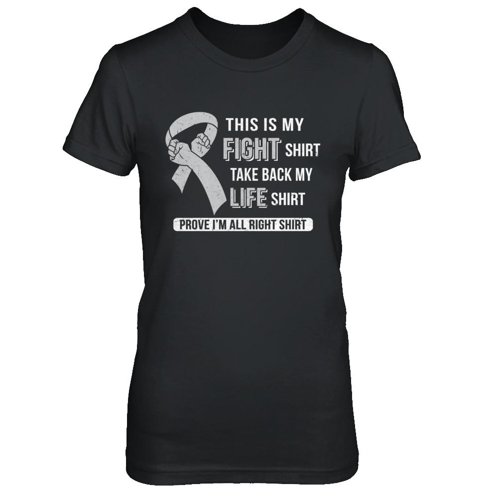 This Is My Fight Brain Cancer Diabetes Awareness-T-Shirt & Hoodie-Women's T-Shirt-Black