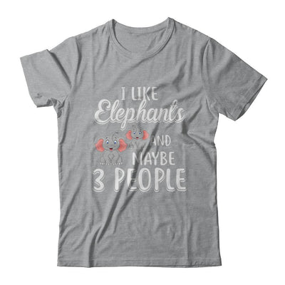 I Like Elephants And Maybe 3 People-T-Shirt & Hoodie-Classic T-Shirt-Sport Grey