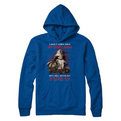 How My Story Ends But It Will Never Say I Gave Up Knight-T-Shirt & Hoodie-Pullover Hoodie-Deep Royal