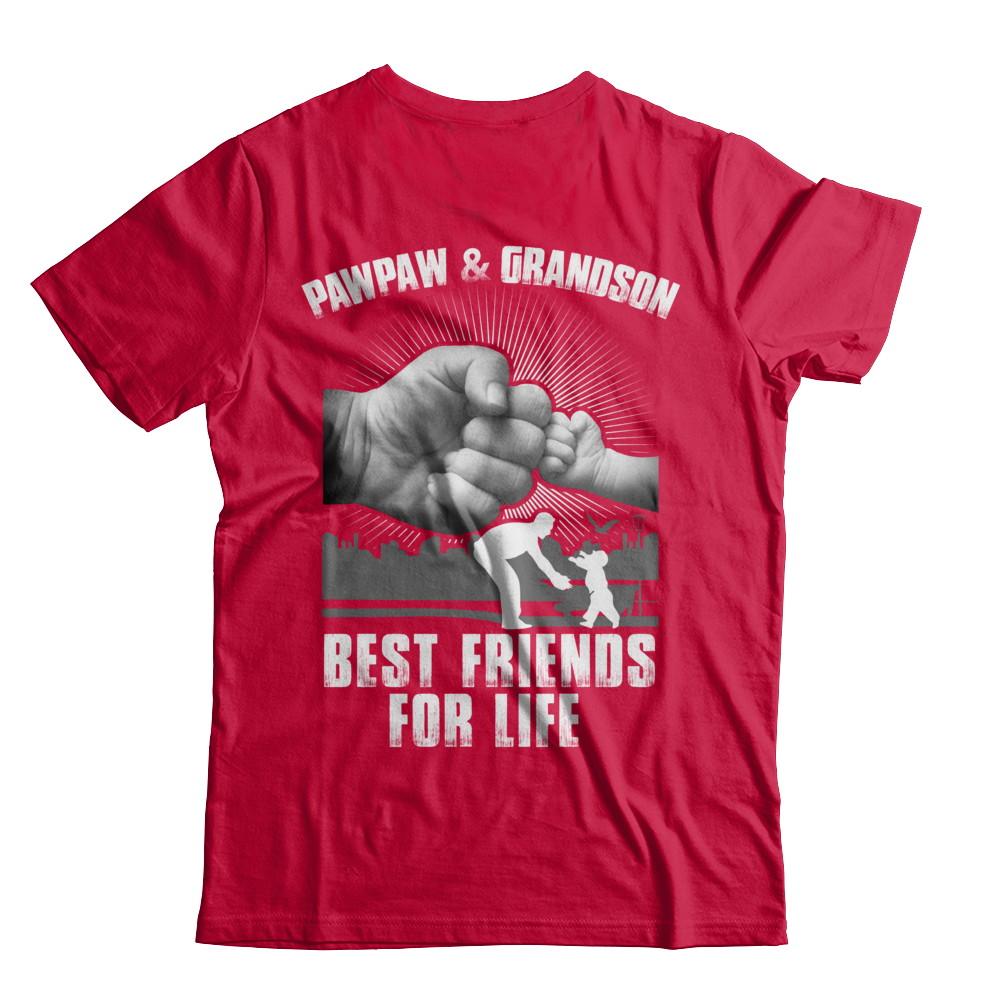Pawpaw And Grandson Best Friends For Life-T-Shirt & Hoodie-Classic T-Shirt-Red