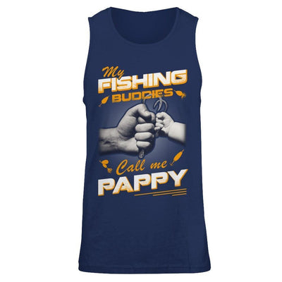 My Fishing Buddies Call Me Pappy-T-Shirt & Hoodie-Unisex Tank-Navy