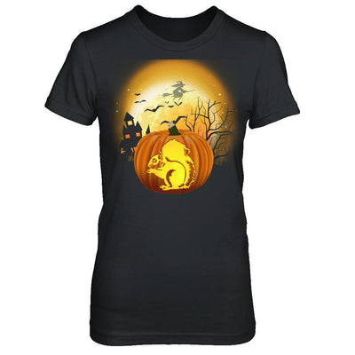 Pumpkin Squirrel Halloween Human Costume-T-Shirt & Hoodie-Women's T-Shirt-Black