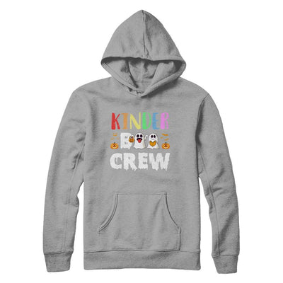 Cute Boo Crew Kindergarten Teacher Halloween-T-Shirt & Hoodie-Pullover Hoodie-Light Steel