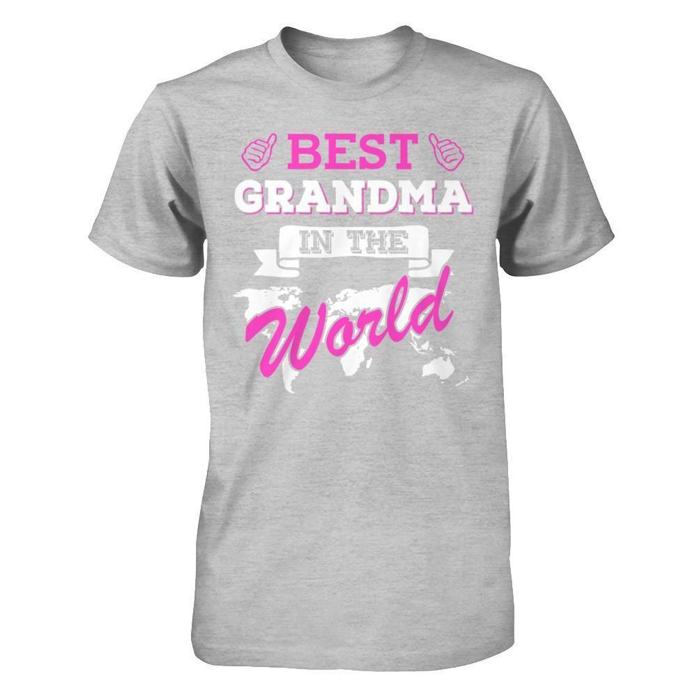 Best Grandma In The World-T-Shirt & Hoodie-Premium T-Shirt-Heather Gray