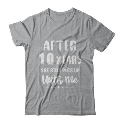 10Th Wedding Anniversary Funny Husband Gift-T-Shirt & Hoodie-Classic T-Shirt-Sport Grey