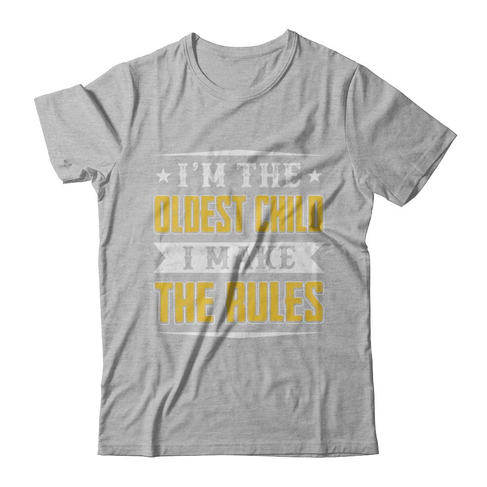 I'm The Oldest Child I Make The Rules-T-Shirt & Hoodie-Premium T-Shirt-Heather Gray