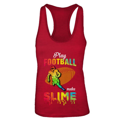 Play Football Make Slime Watercolor For Girl Women-T-Shirt & Tank Top-Women's Ideal Racerback Tank-Red