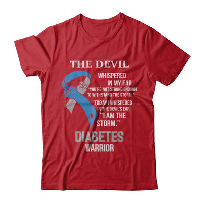I Am The Storm Support Diabetes Awareness Warrior Gift-T-Shirt & Hoodie-Classic T-Shirt-Red