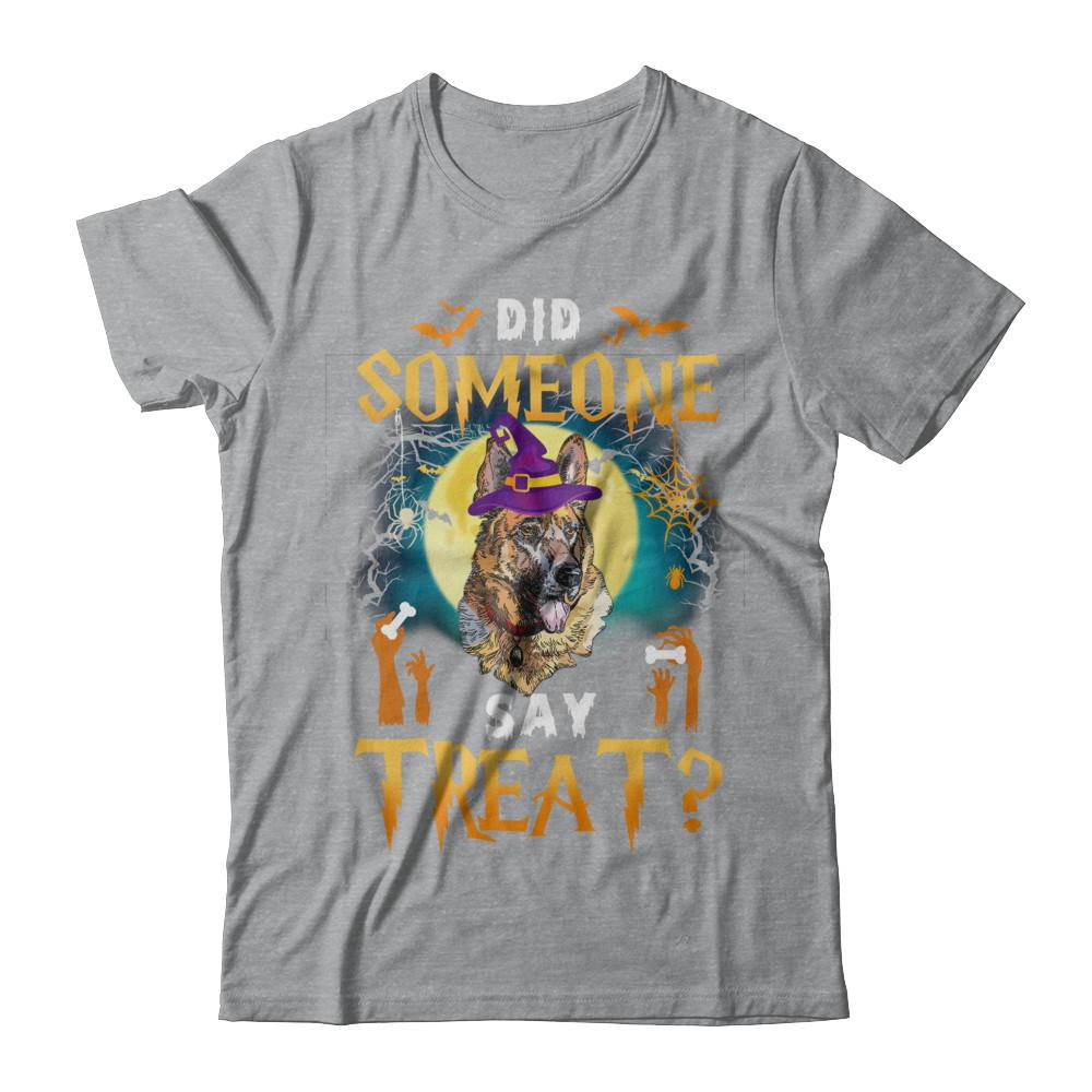 Did Someone Say Treat German Shepherds Halloween Costume-T-Shirt & Hoodie-Classic T-Shirt-Sport Grey
