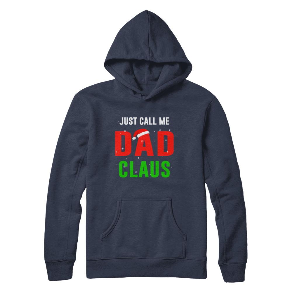 Santa Dad Claus Matching Family Christmas Pajamas-T-Shirt & Sweatshirt-Pullover Hoodie-Navy