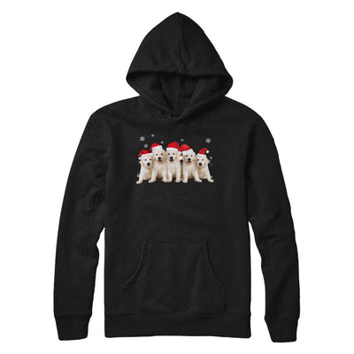 Funny Golden Retriever Puppies Christmas Dog Gift-T-Shirt & Hoodie-Pullover Hoodie-Black