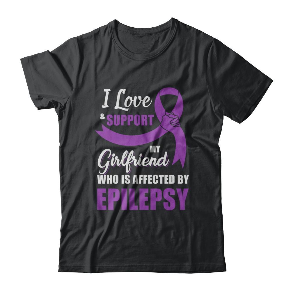 Epilepsy Awareness Support Purple Girlfriend Boyfriend