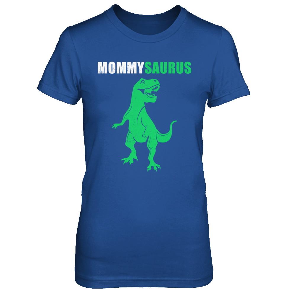 Mommysarus Funny Dinosaur First Time Mom Mothers Day-T-Shirt & Hoodie-Women's T-Shirt-Royal