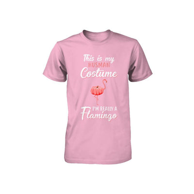 This Is My Human Costume I'm Really A Flamingo Halloween Youth-Youth Shirt-Toddler T-Shirt-Pink