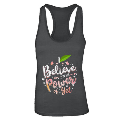 I Believe In The Power Of Yet-T-Shirt & Tank Top-Women's Ideal Racerback Tank-Black