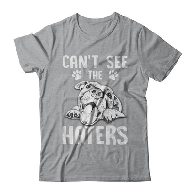 Pitties Dog Can't See The Haters-T-Shirt & Hoodie-Classic T-Shirt-Sport Grey