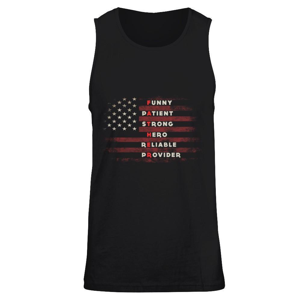 Funny Patient Strong Hero Reliable Provider Father-T-Shirt & Hoodie-Unisex Tank-Black