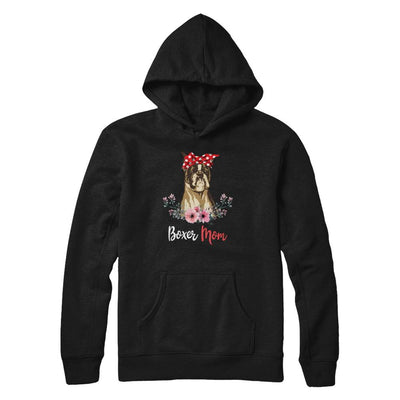 Boxer Mom Gift For Women Dog Lover-T-Shirt & Hoodie-Pullover Hoodie-Black
