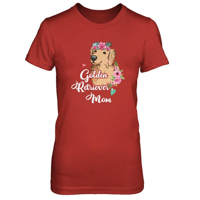 Golden Retriever Mom Funny Dog Mom Gift Idea-T-Shirt & Tank Top-Women's T-Shirt-Red