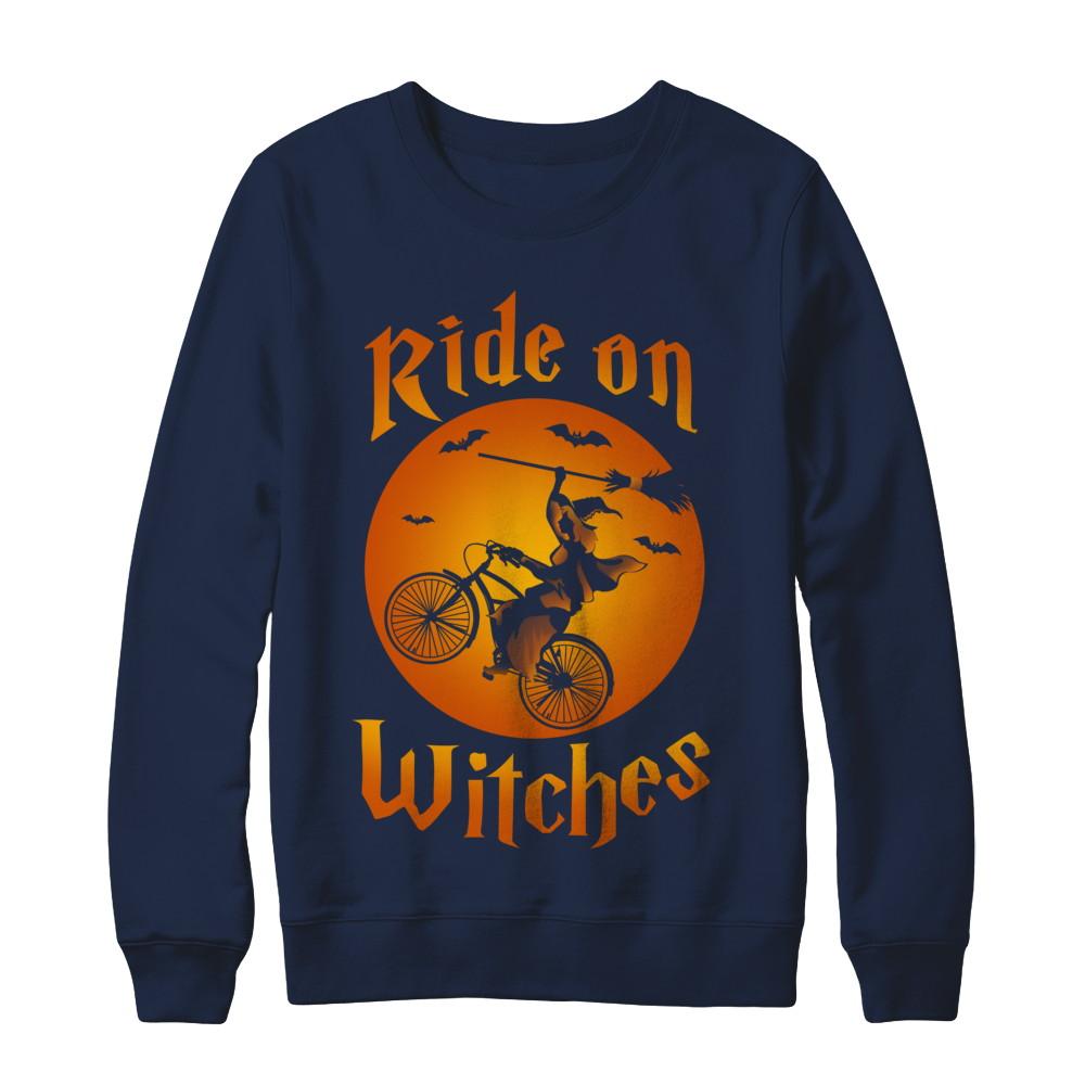 Ride On Witches-T-Shirt & Sweatshirt-Crewneck Sweatshirt-Navy
