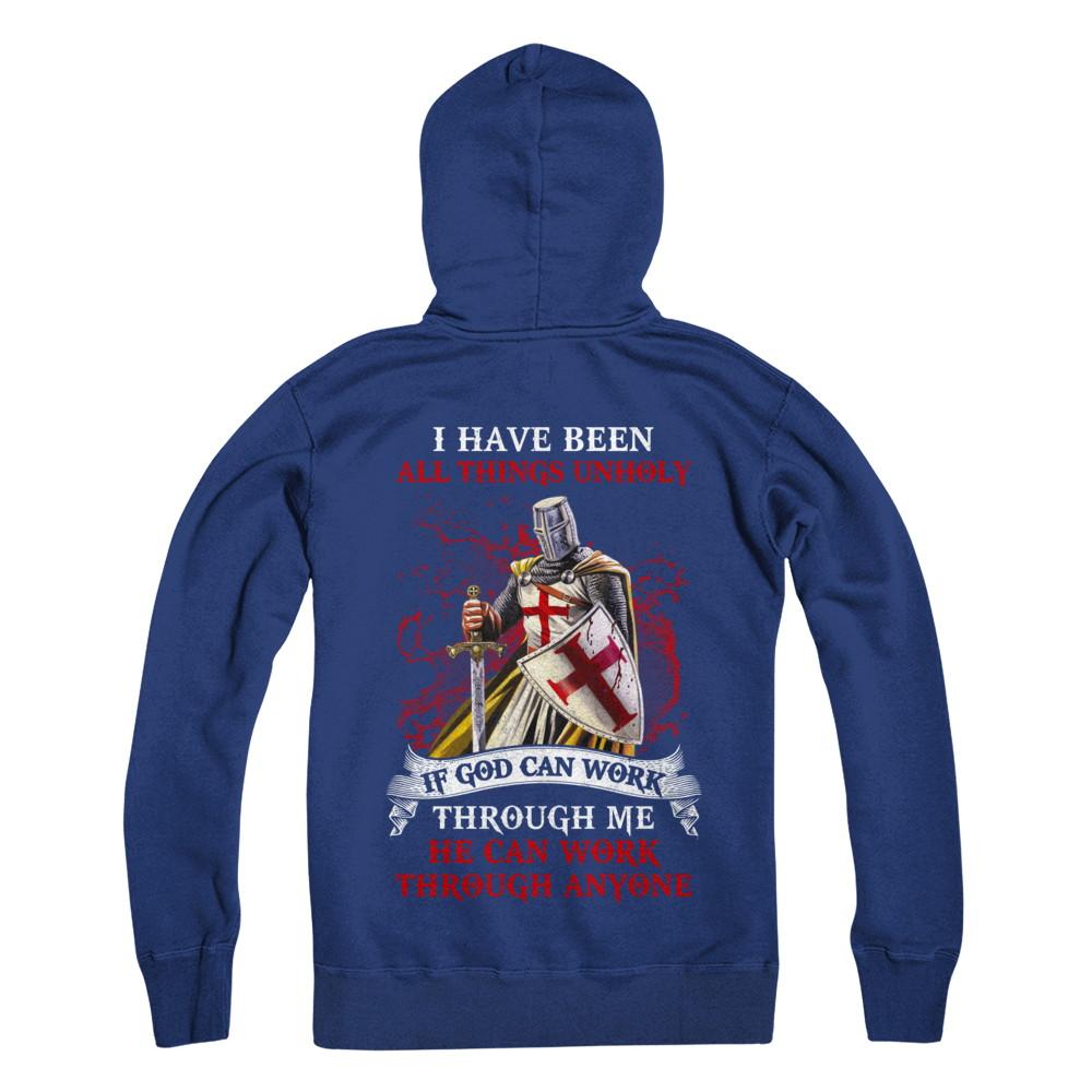 Knight America I Have Been All Things Unholy If God Can Work-T-Shirt & Hoodie-Pullover Hoodie-Deep Royal