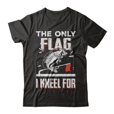 The Only Flag I Kneel For Wahoo ono Fish Fishing-T-Shirt & Hoodie-Premium T-Shirt-Black