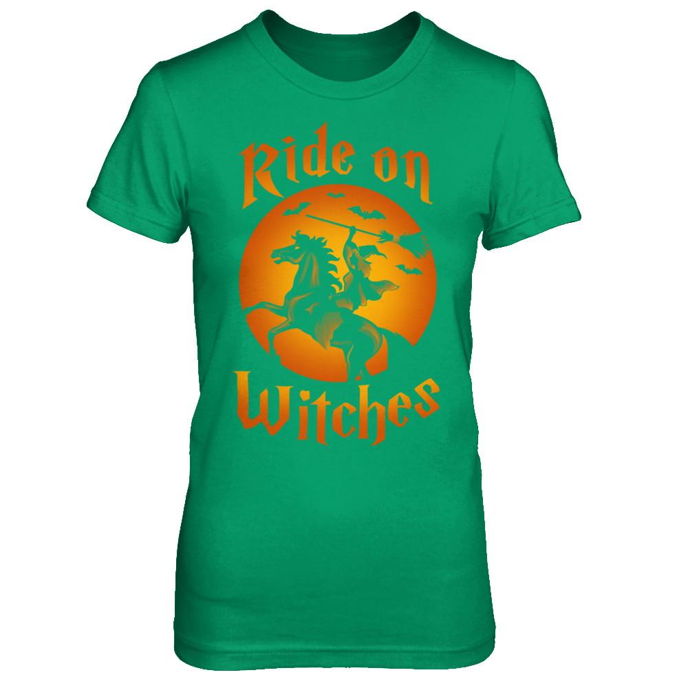 Ride On Witches-T-Shirt & Sweatshirt-Women's T-Shirt-Irish Green