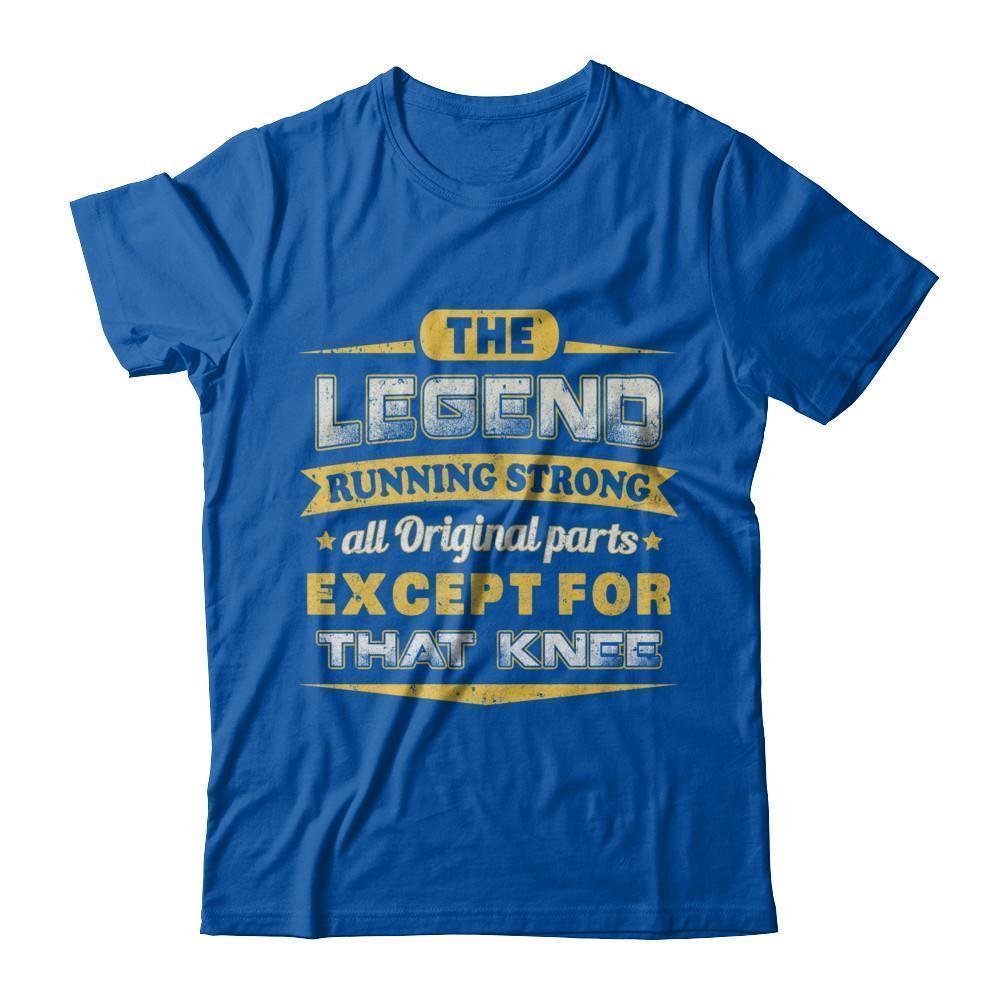 The Legend Running Strong All Original Parts Except Knee-T-Shirt & Hoodie-Premium T-Shirt-Royal